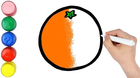 portakal resmi çizim